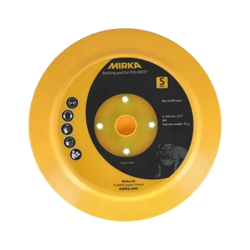 Plateau de lustrage pour polisseuse POLAROS Ø 160 mm (8292557041), auto-agrippant, souple