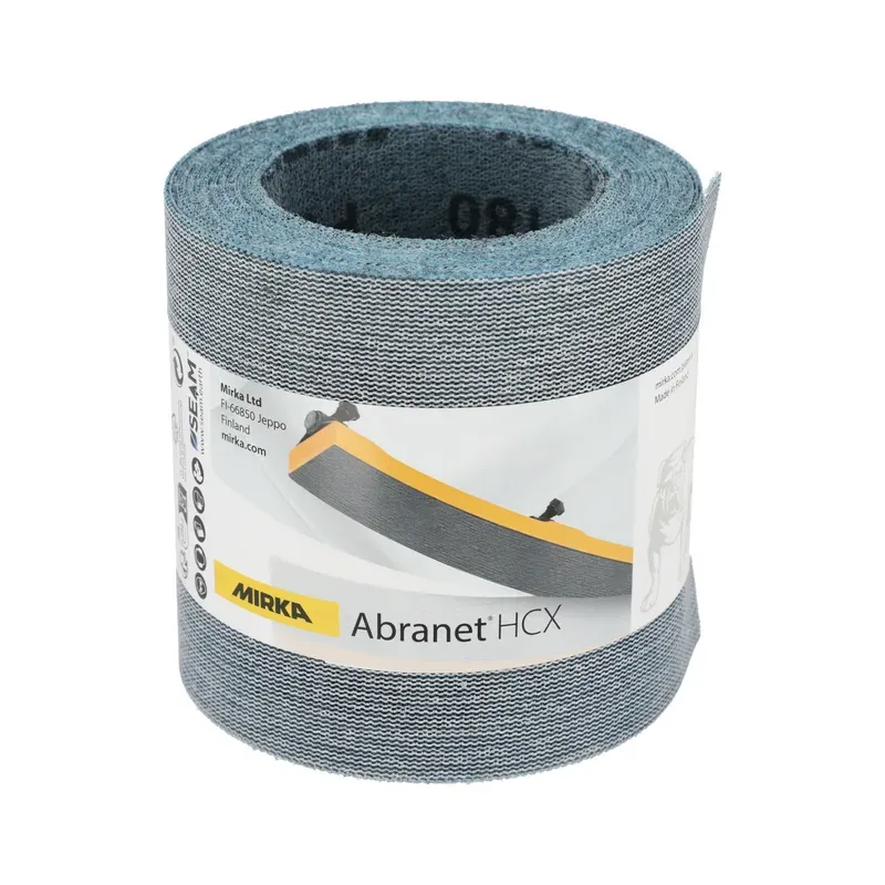 Rouleau abrasif auto-agrippant Mirka Abranet HCX 115 mm x 10 m – en maille micro-perforée