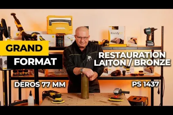 Restauration Alliage Laiton/Bronze avec ponceuse MIRKA DEROS et Polisseuse PS1437