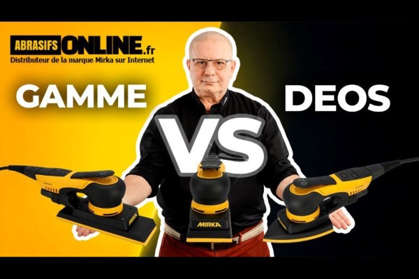 Présentation des 3 ponceuses MIRKA DEOS, laquelle choisir?