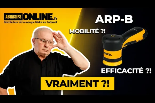 Lustreuse MIRKA ARP-B300NV : mini polisseuse sans fil pour spot repair et rénovation automobile