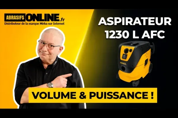 Démonstration de l'aspirateur Mirka 1230 LAFC : puissance, propreté et performance