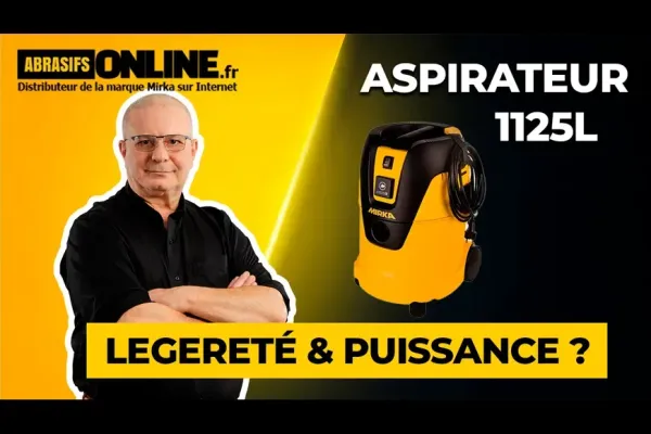 Mirka 1125L : aspirateur compact pour ponçage sans poussière