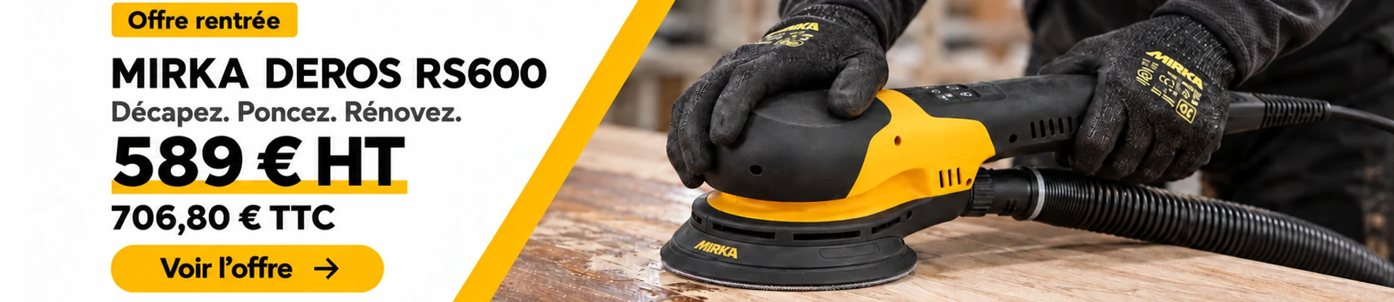 Mirka DEROS RS600 Offre Rentrée image